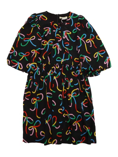 Stella Mccartney Kids' Woven Dress In Black