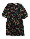Stella Mccartney Woven Dress In Black