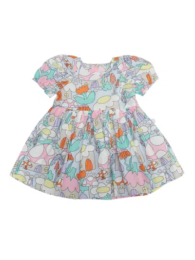 Stella Mccartney Kids' Woven Dress In Light Blue