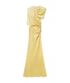 Stella Mccartney Draped One Shoulder Maxi Dress In Nude