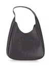 Stella Mccartney Hobo Bags Logo Shoulder Strap Structured Shape In Gray