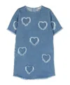 Stella Mccartney X Good On You Heart-shaped Decal Dress In Blue