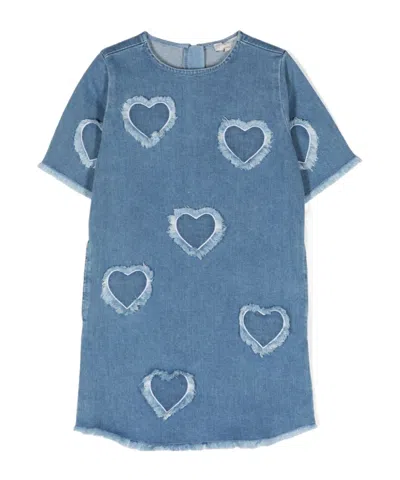 Stella Mccartney X Good On You Heart-shaped Decal Dress In Blue