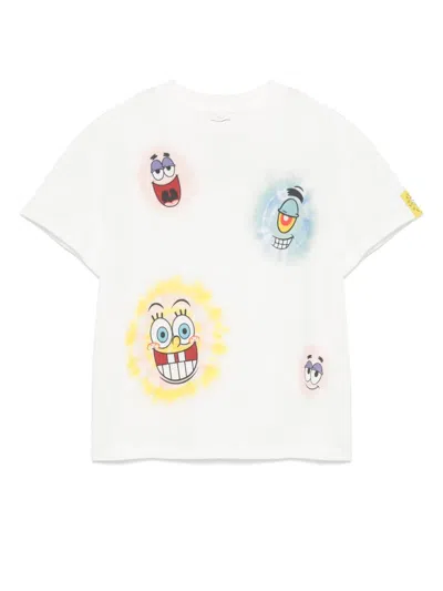 Stella Mccartney Kids' X Spongebob Graphic-print T-shirt In White