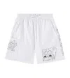 Stella Mccartney X Spongebob Squarepants Graphic Shorts In Ivory/light Blue