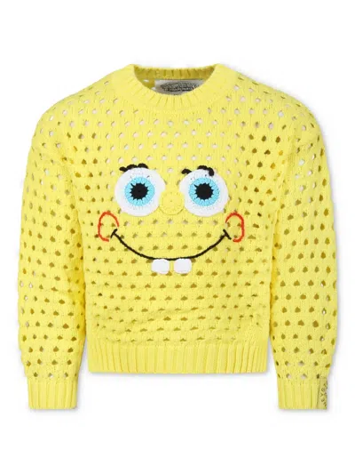 STELLA MCCARTNEY X SPONGEBOB SQUAREPANTS OPEN-KNIT SWEATER
