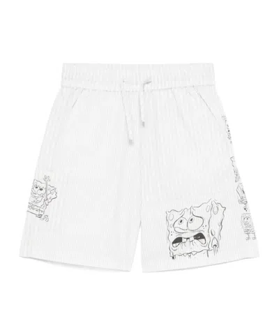 Stella Mccartney X Spongebob Squarepants  Pattern Shorts In White