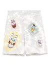 Stella Mccartney X Spongebob Squarepants Printed Shorts In Grey