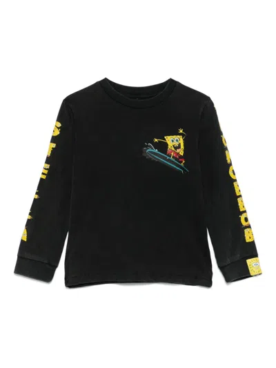 Stella Mccartney Kids' X Spongebob Squarepants Printed T-shirt In Black