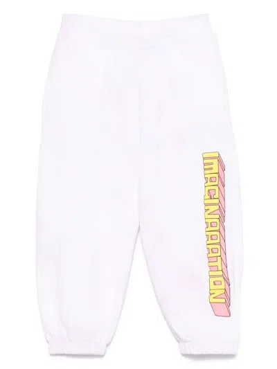 Stella Mccartney Kids' X Spongebob Squarepants Printed Track Pants In Pink