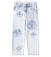 Stella Mccartney X Spongebob Squarepants Straight Jeans In Light Blue