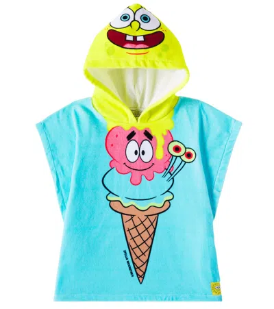 Stella Mccartney Kids' X Spongebob Squarepants Terry Bathrobe In Multicoloured