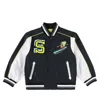 Stella Mccartney X Spongebob Squarepants Varsity Jacket In Charcoal Grey