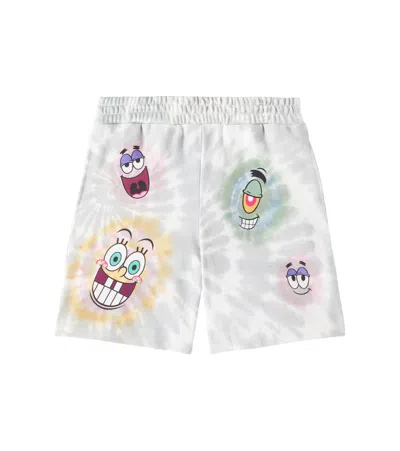 STELLA MCCARTNEY X SPONGEBOB TIE-DYE COTTON JERSEY SHORTS