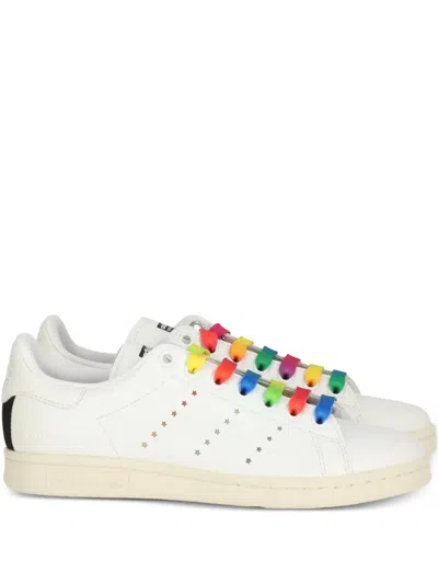 Stella Mccartney X Stan Smith Vegan Star-detail Rainbow-lace Sneakers In White