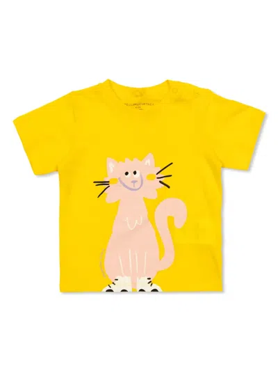 Stella Mccartney Babies' X  T-shirt In Yellow
