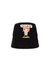 Stella Mccartney X Yoshitomo Nara Co-signed Double-sided Fisherman's Hat In Black