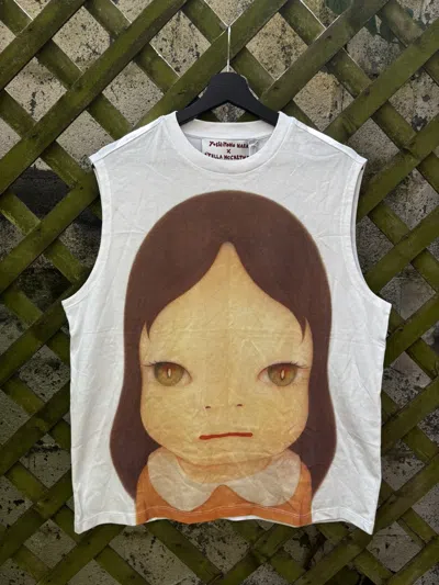 Pre-owned Stella Mccartney X Yoshitomo Nara Twins Tank Top In White