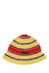 Stella Mccartney Crochet Bucket Hat In Multicolor