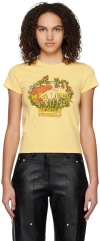 Stella Mccartney Rewild Yourself Print Jersey T-shirt In 9203 Butter