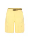 Stella Mccartney Yellow Shorts With Pockets In Yellow