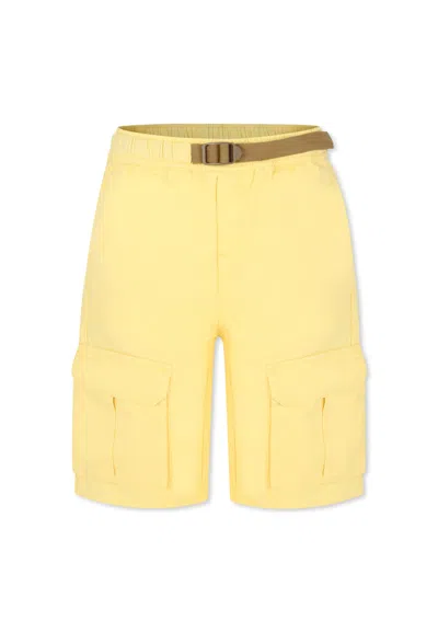 STELLA MCCARTNEY YELLOW SHORTS FOR BOY WITH LOGO