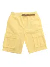 STELLA MCCARTNEY YELLOW SHORTS WITH POCKETS