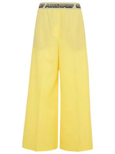 STELLA MCCARTNEY STELLA MCCARTNEY YELLOW WOOL PANTS