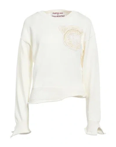 Stella Mccartney Yoshitomo Nara X  Woman Sweater White Size M Cotton, Acrylic