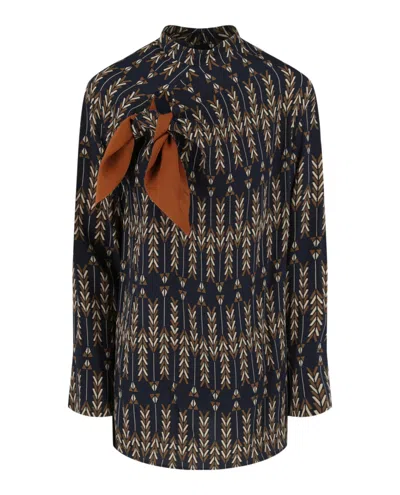 Stella Mccartney Zadie Silk Top In Multi