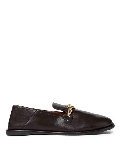 STELLA MCCARTNEY RYDER CHAIN-EMBELLISHED LOAFERS