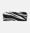 Stella Mccartney Zebra-print Bandeau Bikini Top In Multicoloured