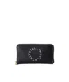 Stella Mccartney Alter Nappa Continental Wallet In Black