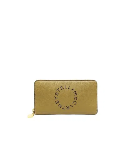 Stella Mccartney Zip-around Continental Wallet In Green