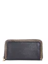 Stella Mccartney Zip Around Falabella Wallet In Black