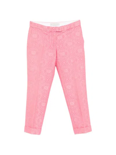 Pre-owned Stella Mccartney Zip-concealed Pocket Trousers In Pink