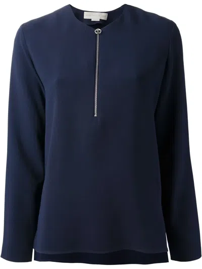Stella Mccartney Zip Fastening Blouse In Blue