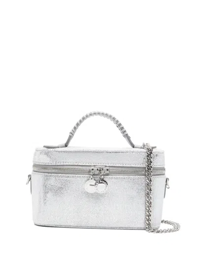 Stella Mccartney Zip-fastening Make Up Bag In Silver
