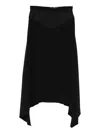 Stella Mccartney Zip-fastening Midi Skirt In Black