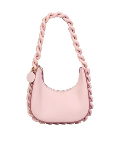 Stella Mccartney Zip Frayme Mini Shoulder Bag In Pink