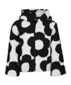 Stella Mccartney Floral-print Coat In Black