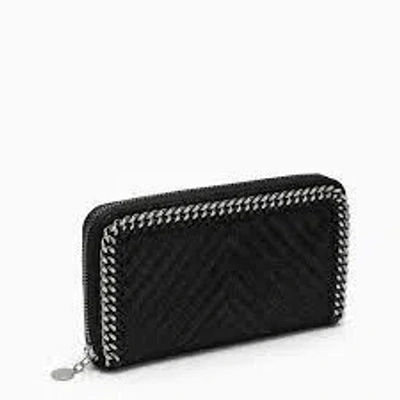 Stella Mccartney Zipped Around Continental Wallet Eco Shaggy Deer C In Light Grey