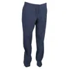 Stella Mccartney Zipped Hem Detail Straight-leg Trousers In Navy Blue Wool In Blue