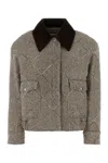 Stella Mccartney Bomber Oversize In Tweed Ricamato Donna