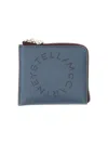 Stella Mccartney Zipped Wallet In Blue