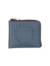 Stella Mccartney Zipped Wallet In Blue