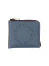 Stella Mccartney Zipped Wallet In Blue