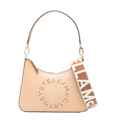 Stella Mccartney Zipper Shoulder Bag In Nude
