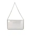 Stella Mccartney Zipper Shoulder Bag In White