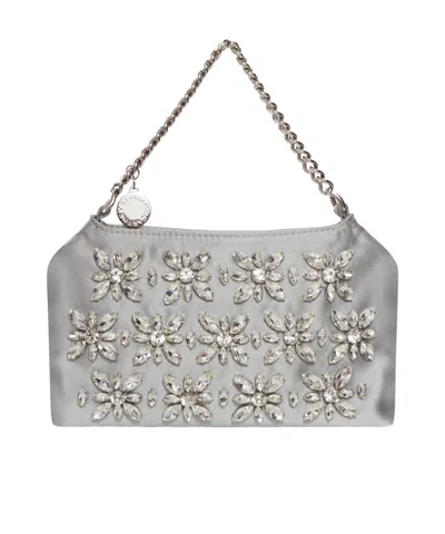 Stella Mccartney Zipper Tote Bag In Silver